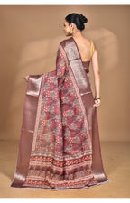 Morchari Chanderi Digital Print Saree-Multi