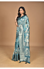 Morchari Women Desgin Linen Silk Saree-Multi