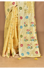 Morchari Women Desgin Chanderi Silk Saree-Yellow