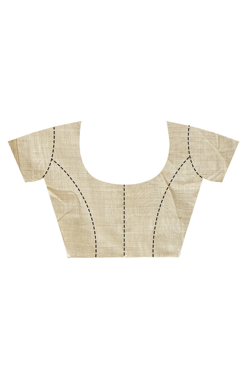 Morchari Jari Sami Silk Saree-Off White