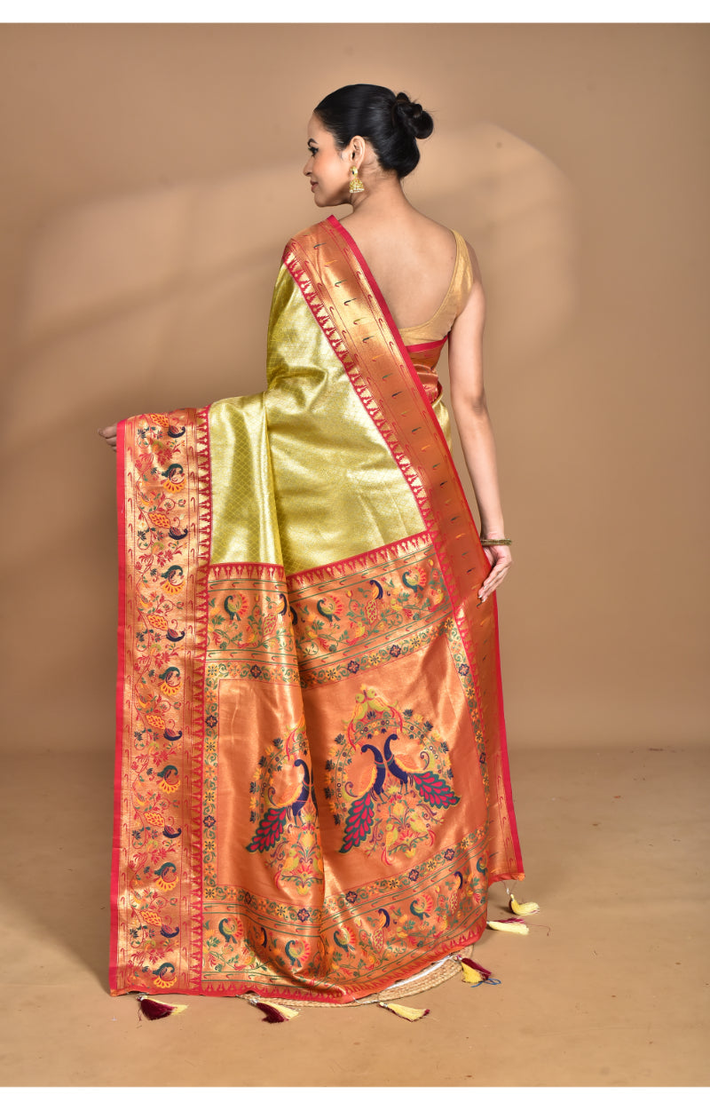 Morchari Women Desgin Banarasi Silk Saree-Multi