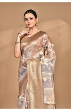 Morchari Women Desgin Linen Silk Saree-Multi