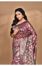 Morchari Women Desgin Linen Silk Saree-Multi