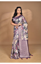 Morchari Women Desgin Linen Silk Saree-Multi