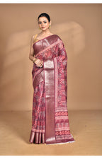 Morchari Chanderi Digital Print Saree-Multi