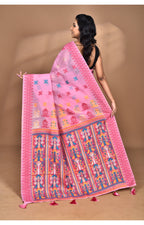 Morchari Women Desgin Chanderi Silk Saree-Pink
