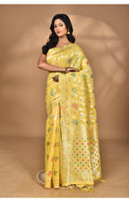 Morchari Women Desgin Chanderi Silk Saree-Yellow