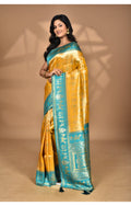 Morchari Women Desgin Two Dai Silk Saree-Yellow