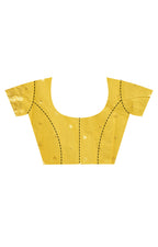 Morchari Banarasi Silk Chanderi Saree-Yellow