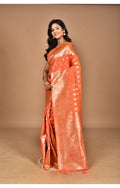 Morchari Heavy Kolhapuri Stone Work Saree-Peach