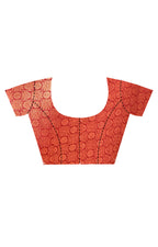 Morchari Rajputana Kanjiviram Silk Saree-Orange