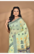 Morchari Women Desgin Chanderi Silk Saree-Green