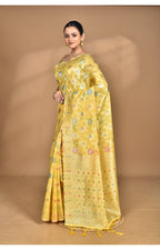 Morchari Women Desgin Chanderi Silk Saree-Yellow