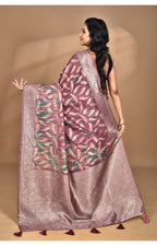Morchari Women Desgin Linen Silk Saree-Multi