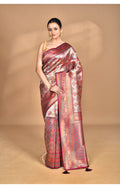 Morchari Rajputana Kanjiviram Silk Saree-Purple