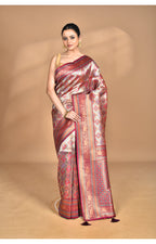 Morchari Rajputana Kanjiviram Silk Saree-Purple