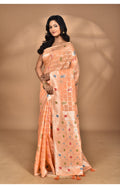 Morchari Women Desgin Chanderi Silk Saree-Peach