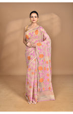 Morchari Pure Cotton Dhakai Jamdani Handloom Saree-Multi