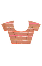 Morchari Semi Orzanga Jamdani Silk Saree-Peach