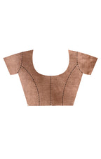 Morchari Pure Tussar Silk Handloom Saree-Coffee Brown