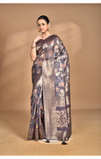 Morchari Women Desgin Linen Silk Saree-Multi
