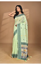 Morchari Women Desgin Chanderi Silk Saree-Green