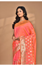 Morchari Heavy Kolhapuri Stone Work Saree-Peach
