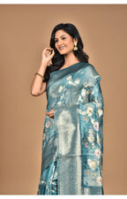 Morchari Women Desgin Linen Silk Saree-Multi