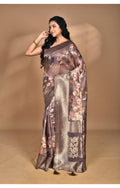 Morchari Women Desgin Linen Silk Saree-Multi
