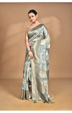 Morchari Women Desgin Linen Silk Saree-Multi