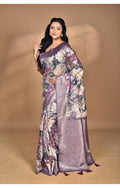 Morchari Women Desgin Linen Silk Saree-Multi