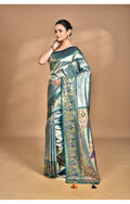 Morchari Women Desgin Banarasi Silk Saree-Green