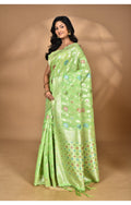 Morchari Women Desgin Chanderi Silk Saree-Green