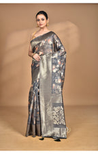 Morchari Women Desgin Linen Silk Saree-Multi