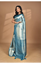 Morchari Women Desgin Banarasi Silk Saree-Green