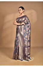 Morchari Women Desgin Linen Silk Saree-Multi