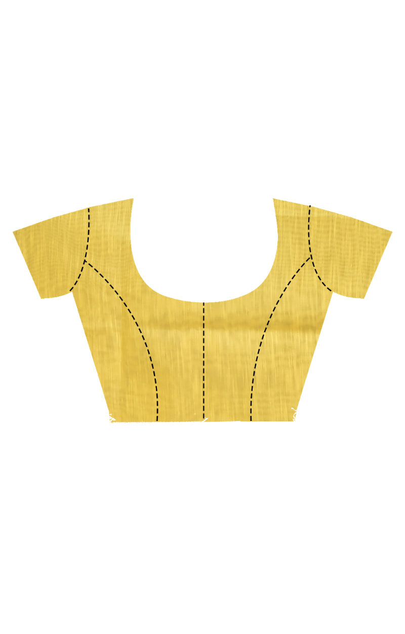Morchari Women Desgin Chanderi Silk Saree-Yellow