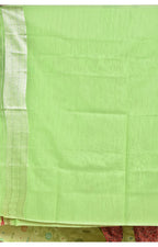 Morchari Women Desgin Chanderi Silk Saree-Green