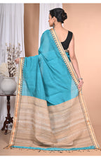 Morchari Pure Cotton Dhakai Jamdani Handloom Saree-Green