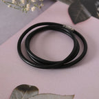 NVR Men Black Wraparound Bracelet - Distacart