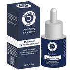 Dermistry Pure 2% Retinol 2% Hyaluronic Acid Anti Aging Moisturizer Fine Lines Wrinkles Face Serum
