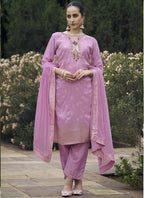 Vegaa Fashion Onion Pink Viscose Rayon Embroidered Salwar Suit - Distacart