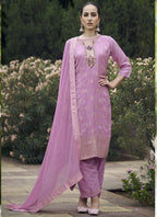 Vegaa Fashion Onion Pink Viscose Rayon Embroidered Salwar Suit - Distacart