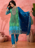 Vegaa Fashion Green Chinon Silk Embroidered Salwar Suit - Distacart