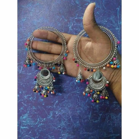 MS Fashion India Beautiful Latkan Bangles With Jhumkas And Multicolor Pearls