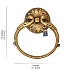 Twin Peacock Design Brass Towel Hanger