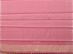 Peach Cut Work Cotton Silk Saree with All Over Banaras Design - Global Threads