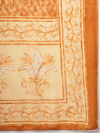 Yufta Peach Pure Cotton Kurta Dupatta Pant Set - Distacart