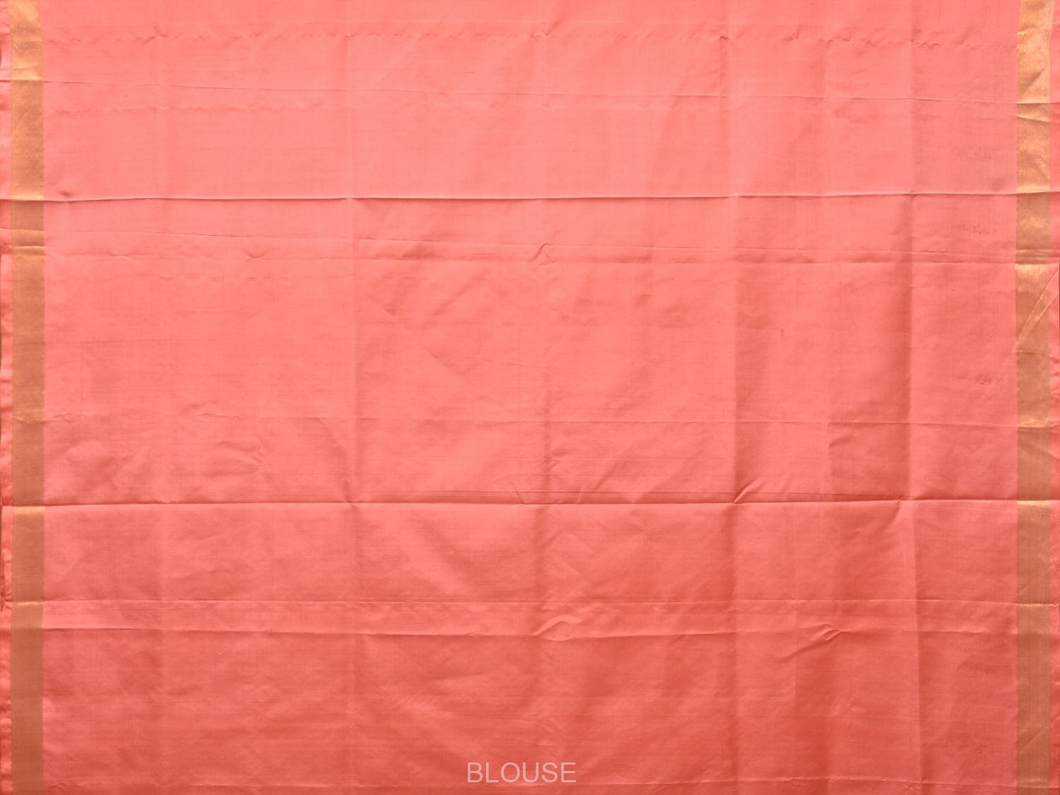 Peach Uppada Silk Handloom Saree with Birds and Floral Pallu Design - Global Threads