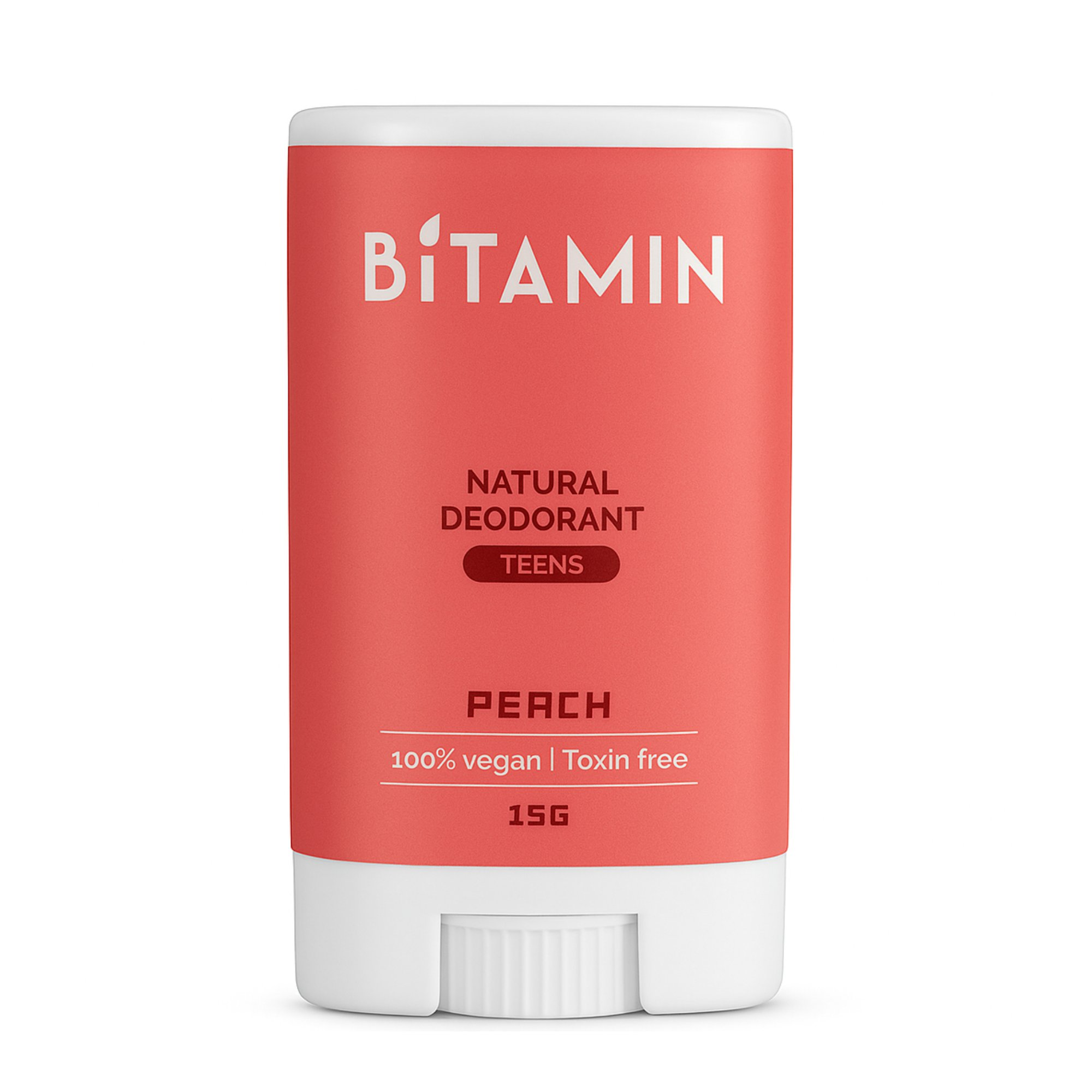 Bitamin Peach Teens Natural Deodorant Roll On Stick - Distacart